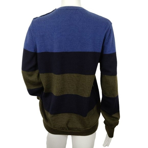 Psycho Bunny 100% Merino Wool Pullover Sweater Women's Size Medium Crew Neck - Picture 5 of 8